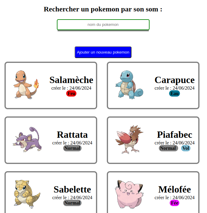 pokemon - Projet Randrianirina gervais